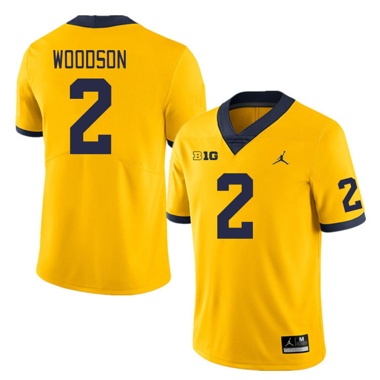 Michigan Wolverines #2 Charles Woodson College Football Jerseys Stitched Sale-Maize